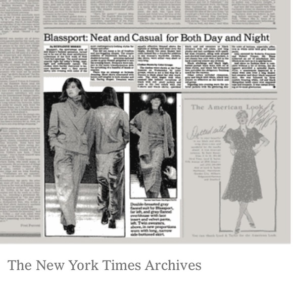 BILL BLASS BLASSPORT Vintage 100% Cotton Denim Jean Skirt - Picture 6 of 7